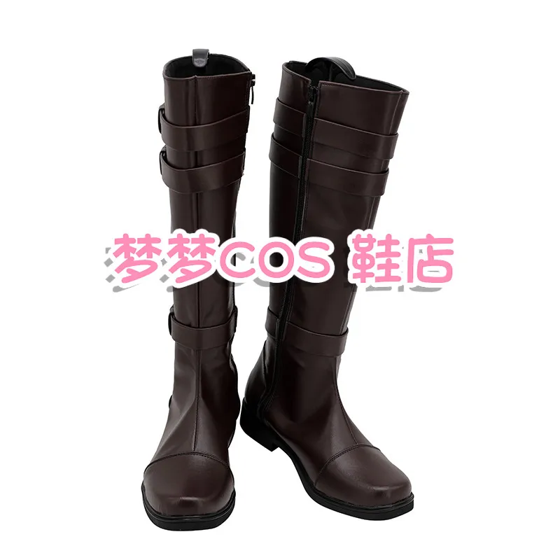 VTuber Hololive Alban Knox Cosplay PU stivali scarpe Halloween Cosplay Prop realizzato su misura