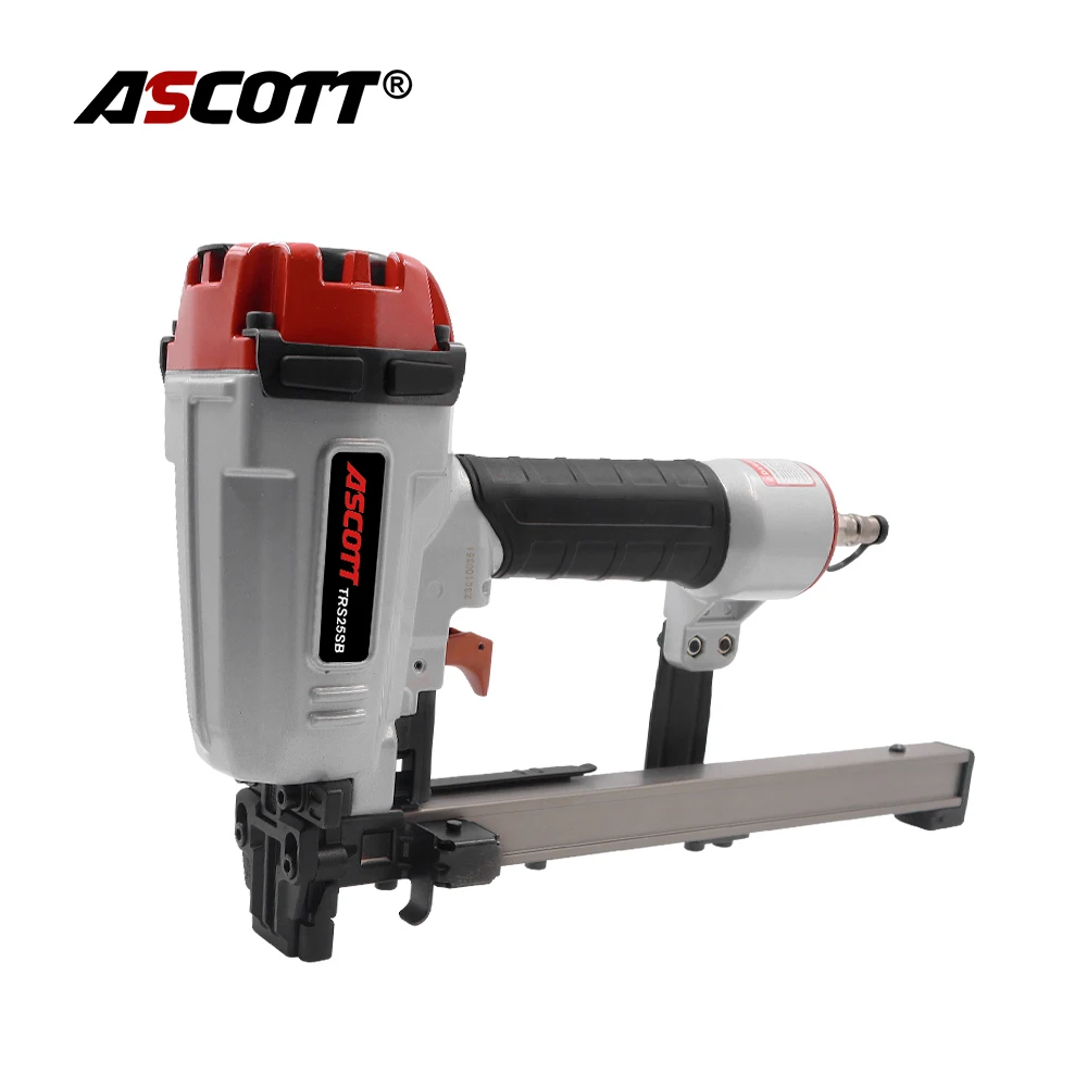 Pneumatic Code Nail Gun TRS25S U-Shaped Stapler Gun for Siding Board Wood Working Furniture Sheating Tool Air Pneumatic Nail Gun