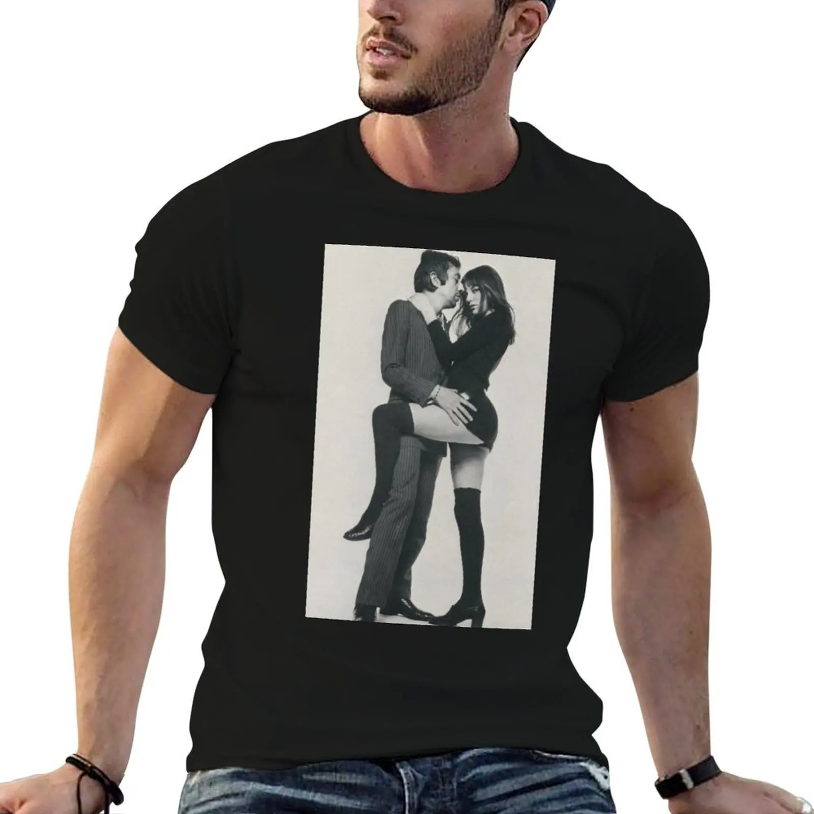 Jane and Serge T-Shirt Casual All Match Tee Shirt for Men