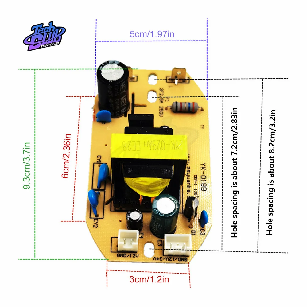 12V 34V 35W Universal Humidifier Board Replacement Part Component Atomization Circuit Plate Module Control Power Supply