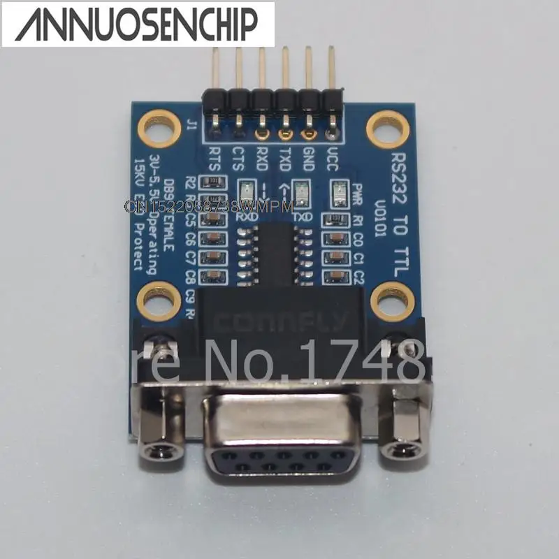 1PCS New and Original WaveShare RS232  Serial to TTL RS232 to TTL serial module Brush Line SP3232