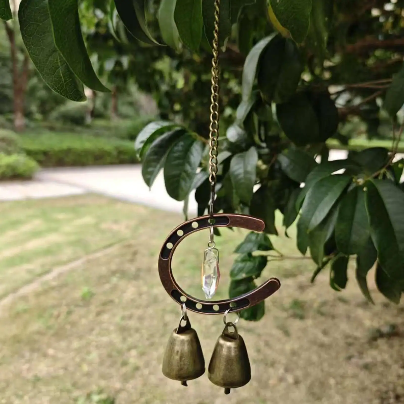 

Wind Chime Decoration Metal Weatherproof Horseshoe Wind Chime Outdoor Decor For Housewarming Party Christmas Eave Garden Patio