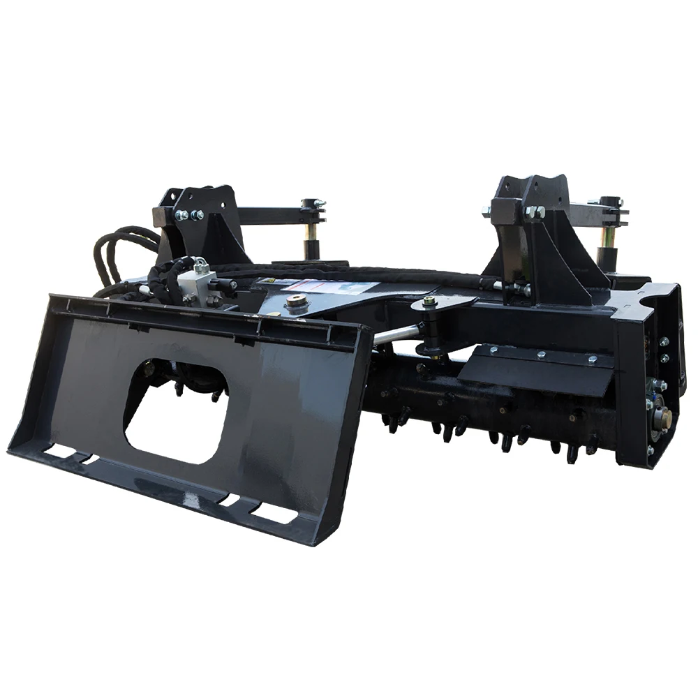 

Skid Steer Loader Attachments Power Rake Ditcher Mini Grapple Fork Grapple Core Components Including Motor and Gearbox