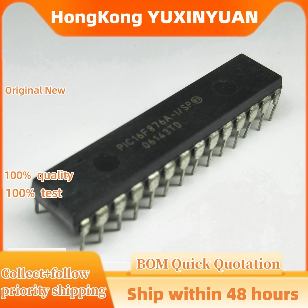 1PCS  PIC16F876A-I/SP DIP-28  CHIPS IN STOCK