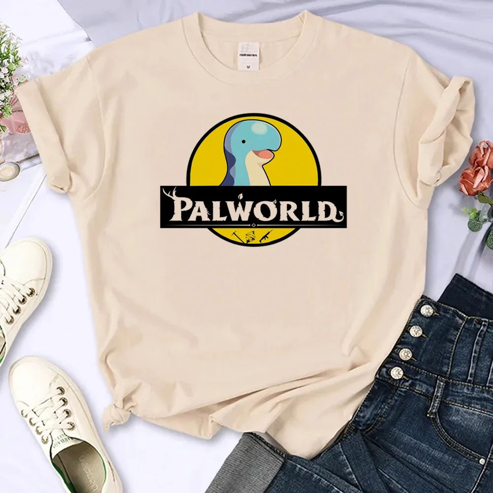 Koszulka Palworld kobiety 2024 Harajuku Grunge ubrania śmieszne kreskówki T-Shirt Kawaii T-shirt