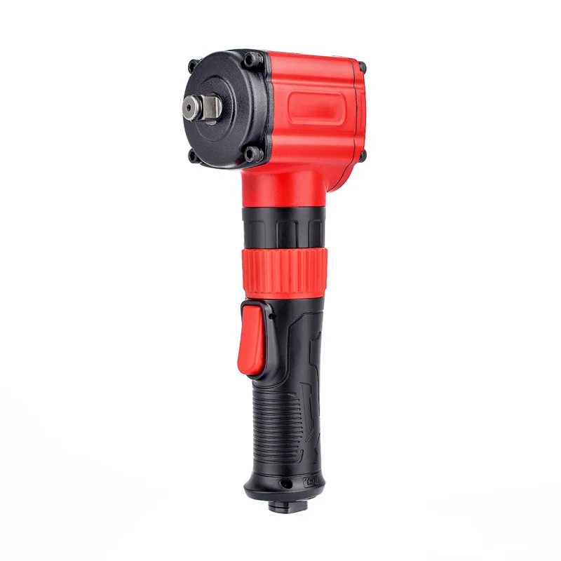 

1/2 Inch Right Angle Double Hammer Pneumatic Impact Wrench, Red OEM Pro Grade 900 N.M Max Torque