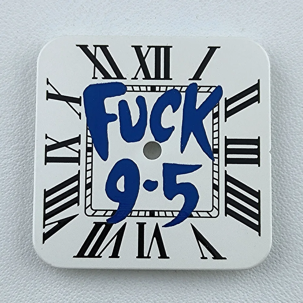 مربع الطلب NH35 ساعة مزدوجة الطلب الرجال روما الأرقام الهاتفي ساعة مربعة تناسب حركة NH35 NH سلسلة أدوات إصلاح