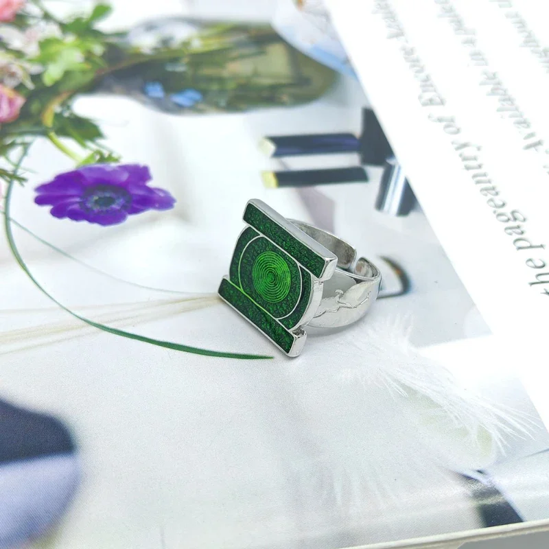 2026 Lantern Ring Cosplay Green Metal Ring Jewelry Charms Gifts For Men Superero Role Play Props Halloween Costume Accessories