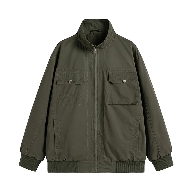 

Куртка мужская в стиле милитари с вышивкой, повседневное хлопковое потертое джинсовое пальто, осень-весна, размер M-4XL, летный бомбер, тактическая одежда-карго