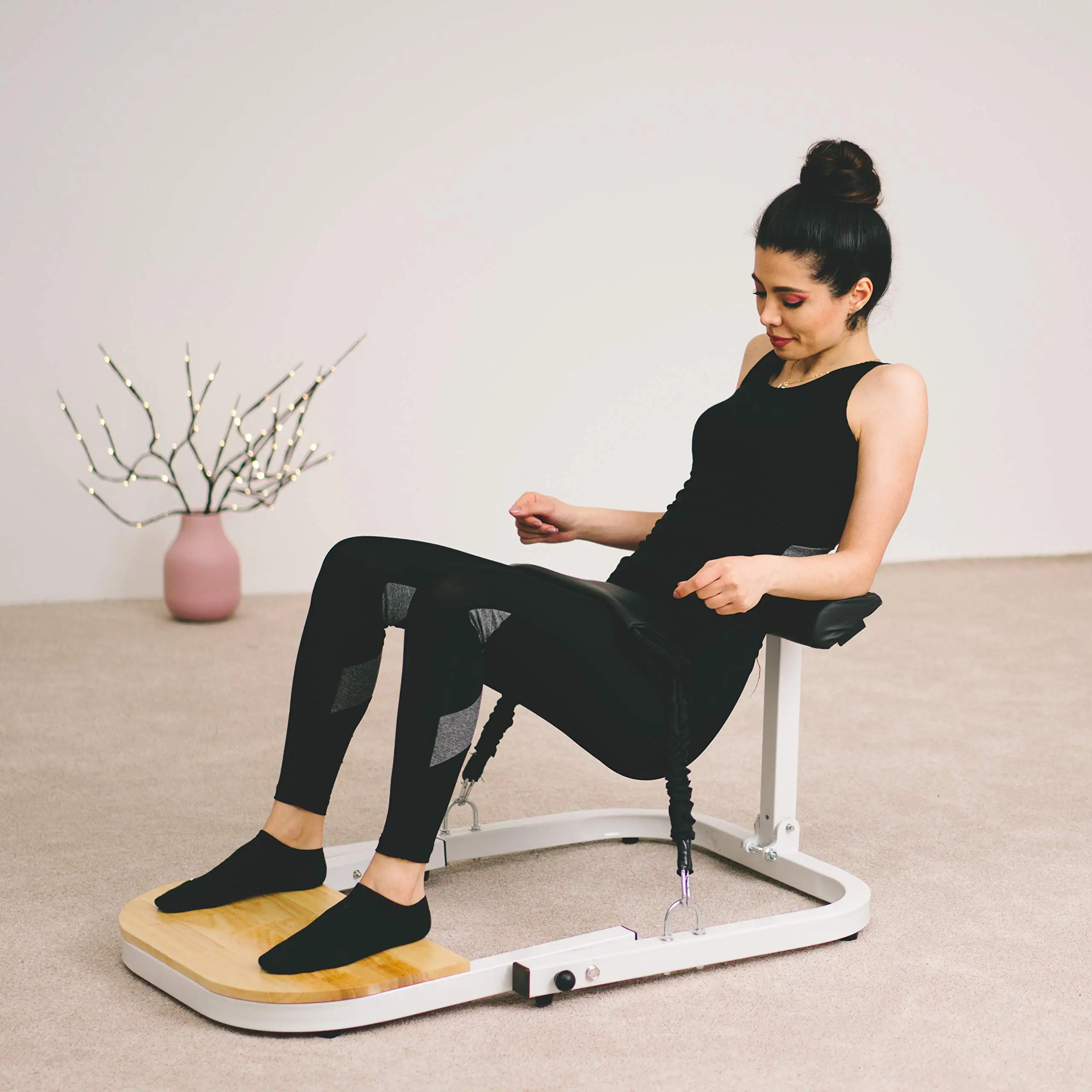 Casa Perca-Peso Dobrável Hip Up Machine, Hip Impulso Trainer com Resistência