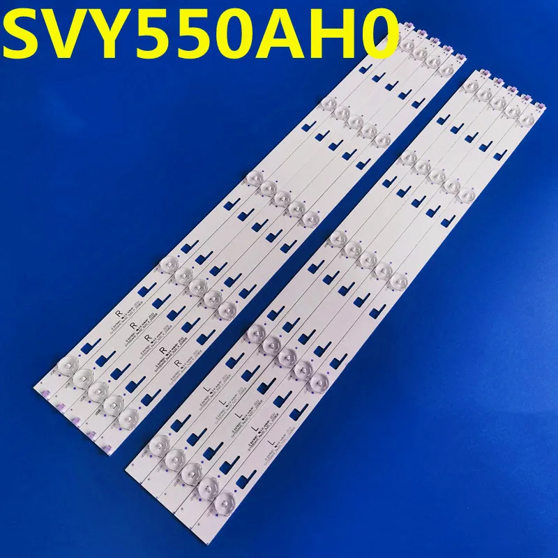 

10PCS LED Backlight Strip SVY550AH0 SVY550AH0-Rev00-5LED-L-150223 SYV5544 For KD-55X8000C KD-55X8005C XBR-55X810C LSY550FN01-002