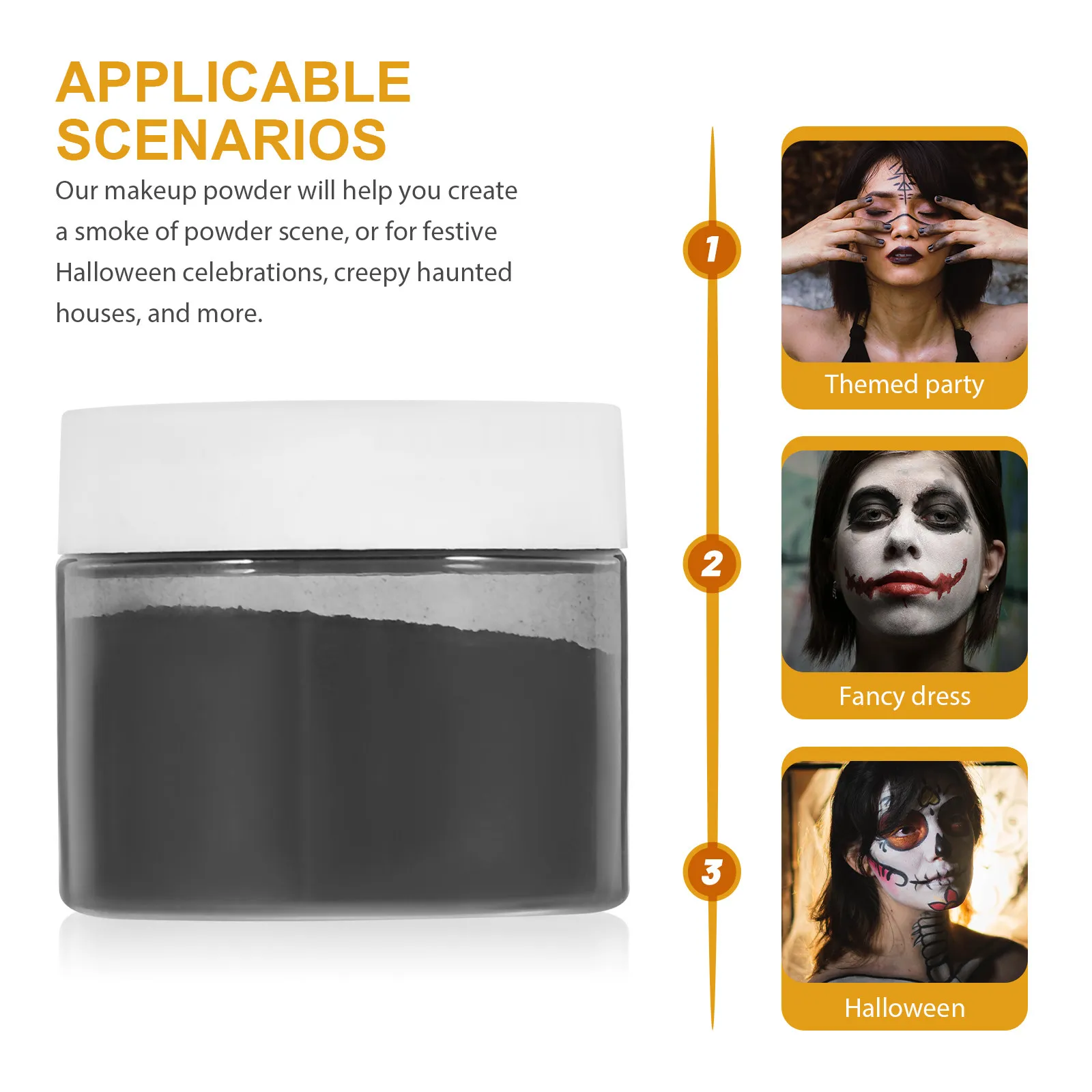 Professional Halloween Makeup Powder Special Effect Smoke Stage Powder Halloween Makeup Accessory Special Effect Cosmetics