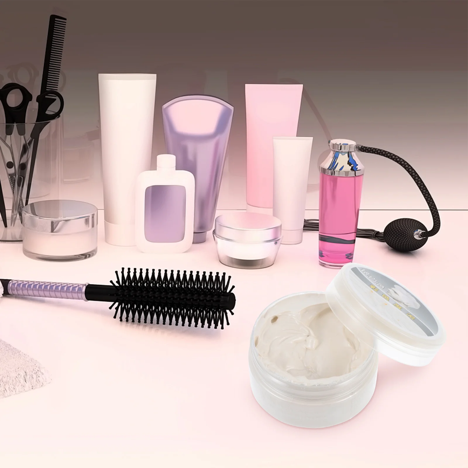 

2Pcs Hair Wax Clay Temporary Coloring Pomade Easy Wash Sticky Free Natural Ingredients Plant Extracts Styling Hair Dye