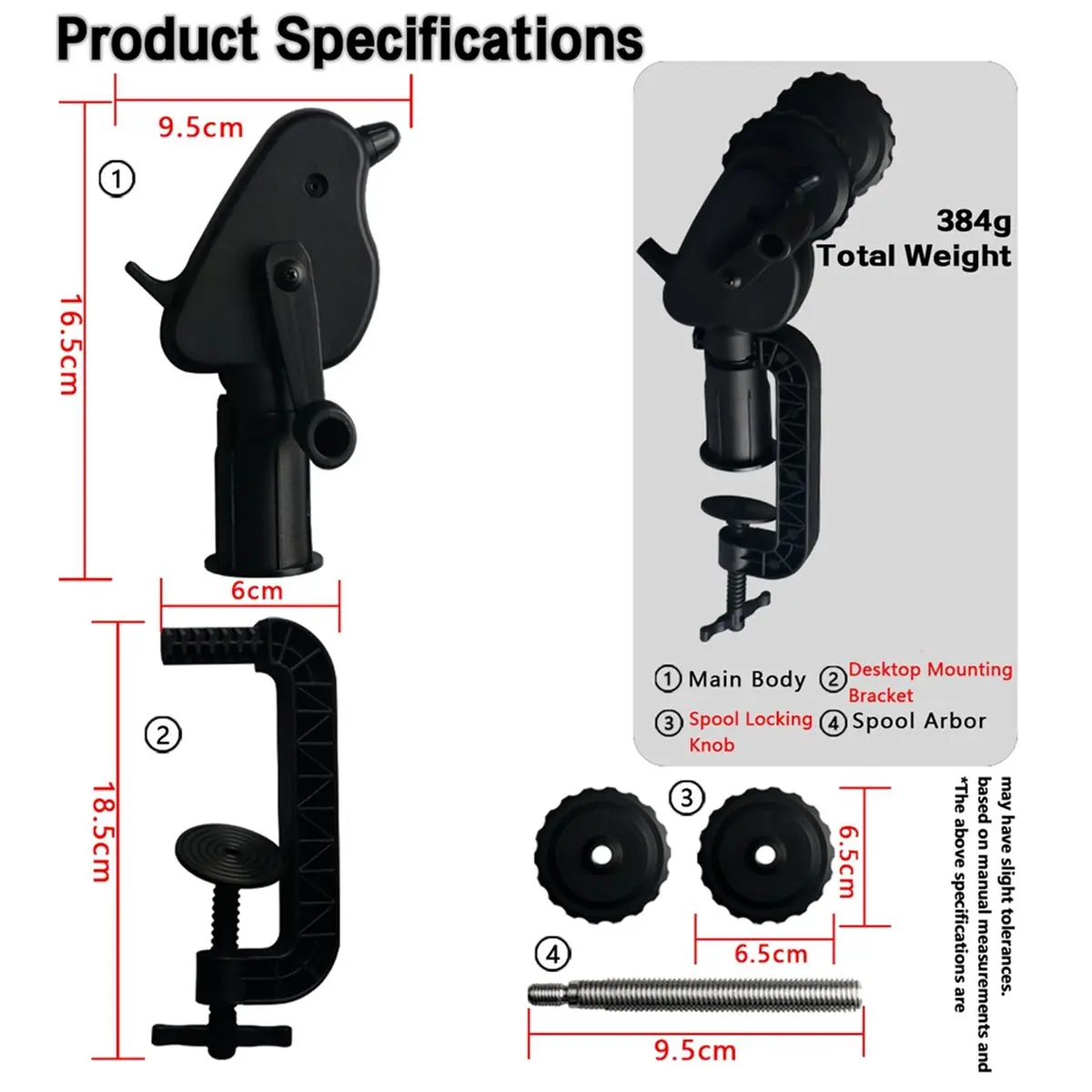FUA@ Bird Fishing Reel Line Winder Fishing Line Spooler Portable Table Clamp Fishing Reel Machine Wire Winding Reclaimer Tool
