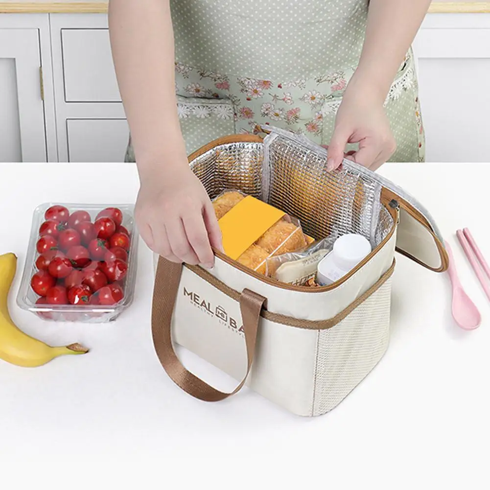 Aluminum foil Lunch Box Storage Bag Thickened Insulated Thermal Insulation Bag Waterproof Large Capacity Portable Ice Pack