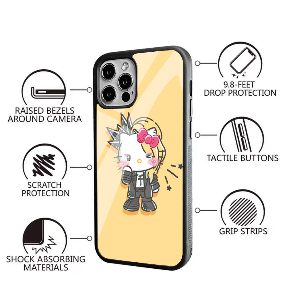 Y-Yoshikitty Telefoon Hoesje Voor Iphone 15 14 13 Pro Max 11 12 Mini Alex Spiegel Voor Magsafe Draadloze Oplaadhoes