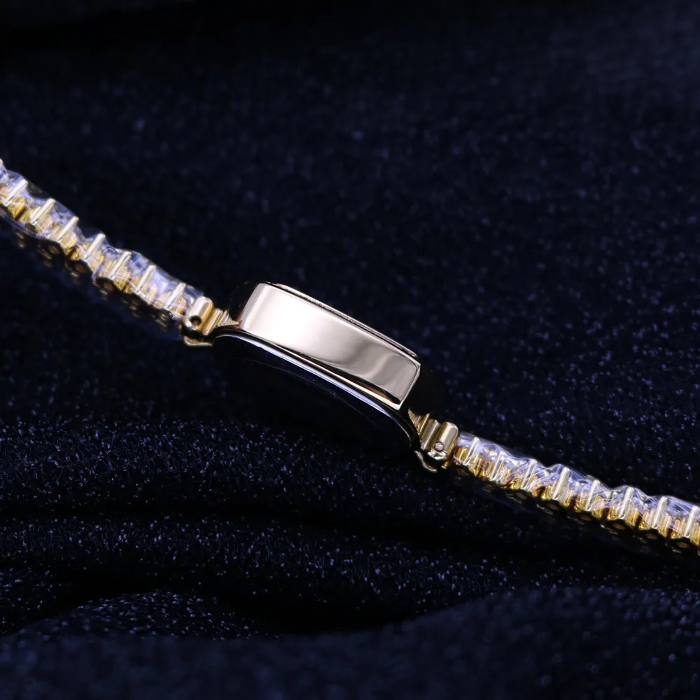 Lady Women\'s Watch Japan Quartz Fashion Luxury Jewelry Crystal Hours Mother of Pearl Dress Bracelet Rhinestone Girl Gift Box