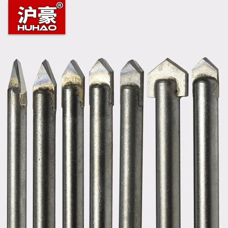 HUHAO 1PC Sintered CNC Tool Stone Carving Bits Marble Tile Drilling Alloy Letter Engraving For Fine Relief On Bluestone Granite