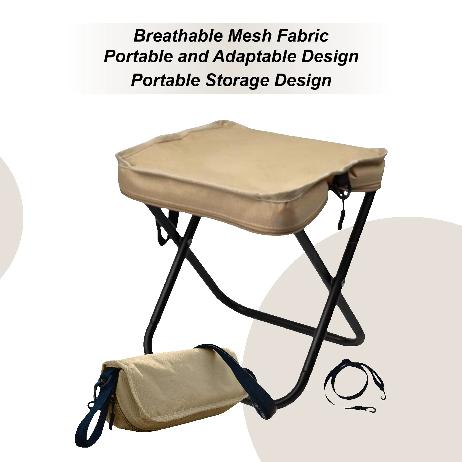 

Уличные складные стулья Складной стул Сверхмощная опора Легкое пляжное сиденье с ремешком Товары для кемпинга Удобные сиденья