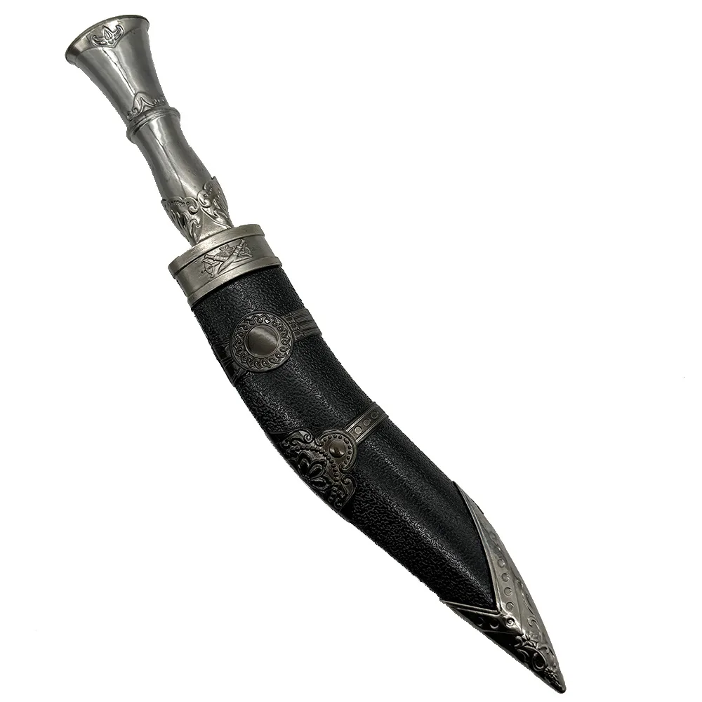 38cm Nepalese Kukri Uncut Blade Machete Weapons Model High Quality Desktop Display Ornaments Collection Birthday Gift for Boys - view 5