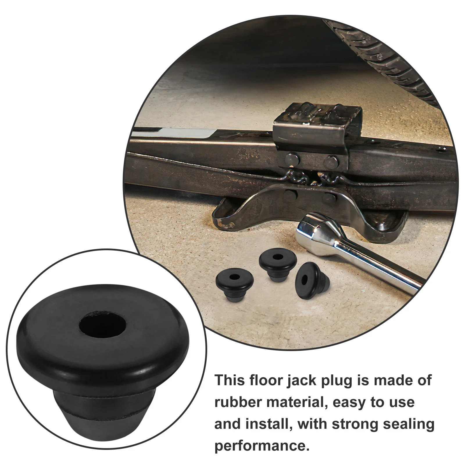 5 Pcs Oil Plug Filler Rubber Stopper Plugs Jack Horizontal Man Hydraulic Bung Floor Repair