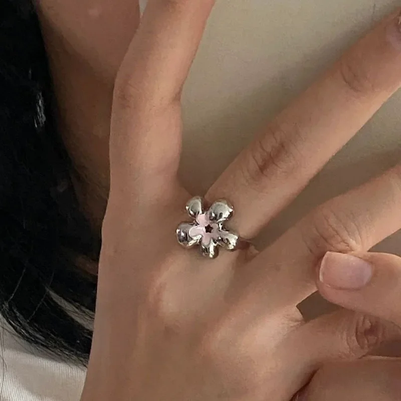 

Sweet Fower Rings for Women Girl Trendy Earrings Jewelry Party Gift Drop Shippping
