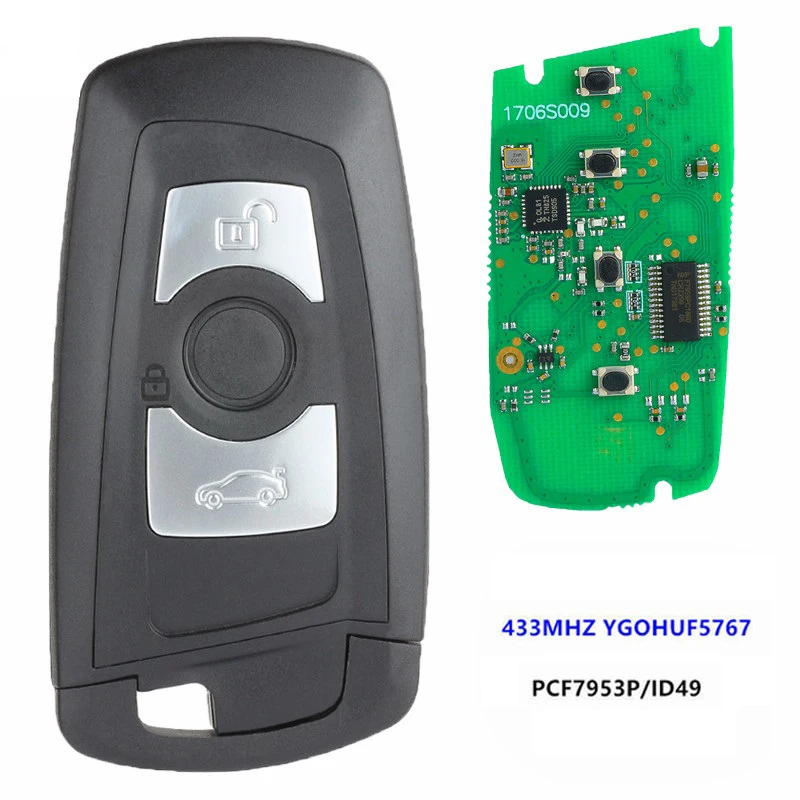 

CN006045 Aftermarket Smart Key For BMW F34 F35 F30 F31 Class 5 7 Series FEM/BDC CAS4 CAS4+ FCCID HUF5767 PCF7953P 434MHZ