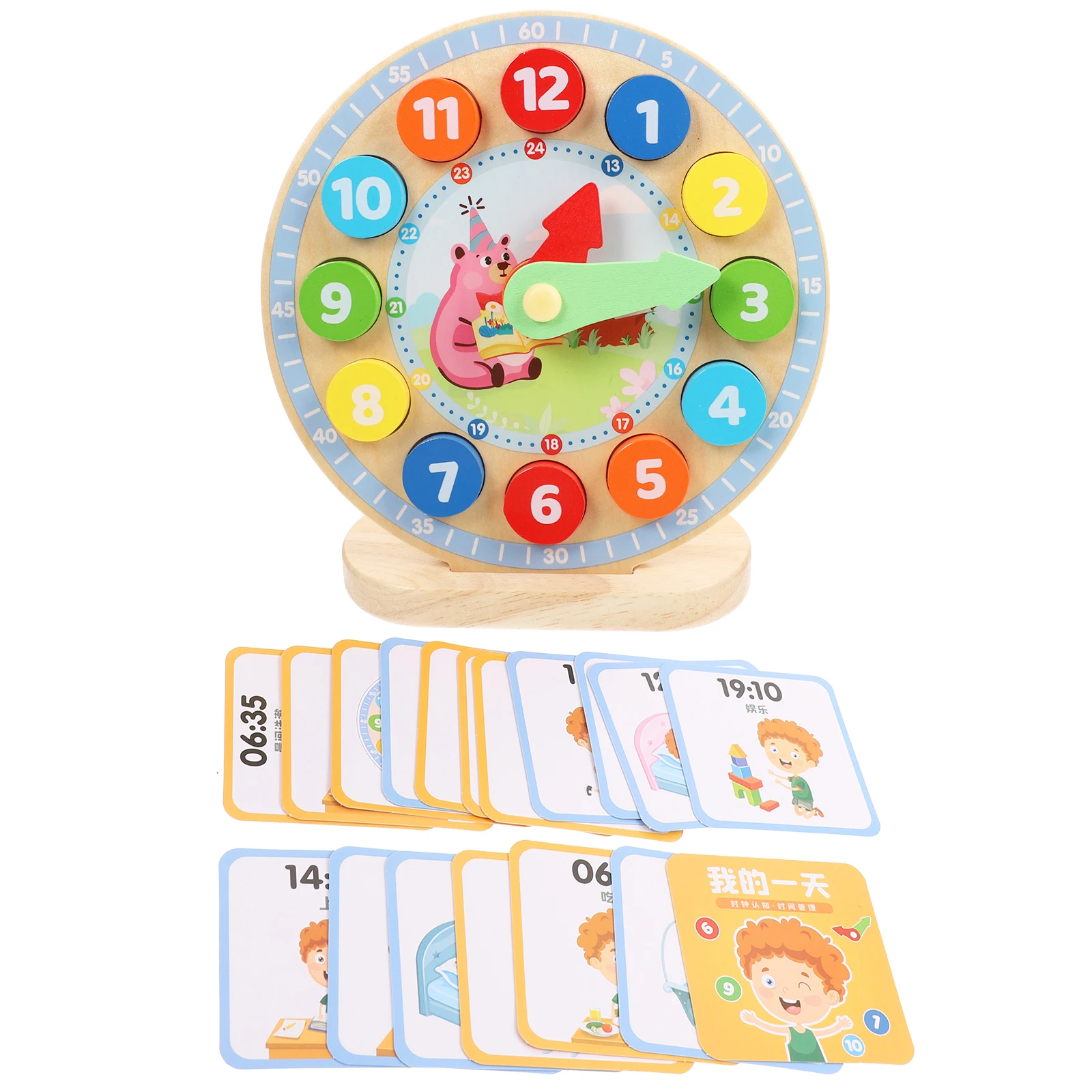 디지털 시계 교육 보조인지 나무 인식 유아 어린이 아기 어린이 장난감 시계 수학