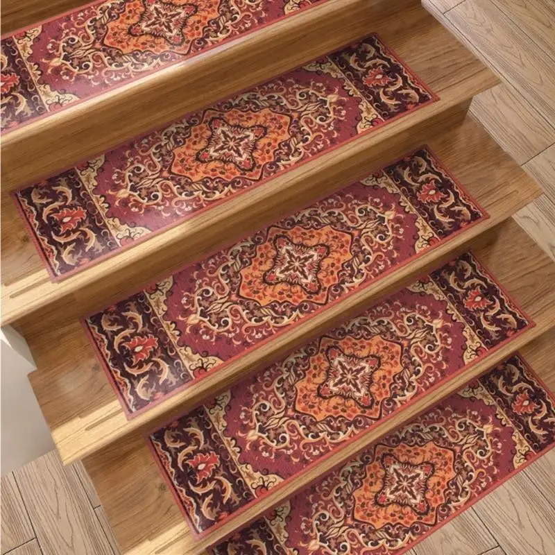 

NonSlip Stair Treads for Wood Step, 15Pack 8"x30" Indoor Carpet Runners Adhesive Safety Mats for Kids Elder