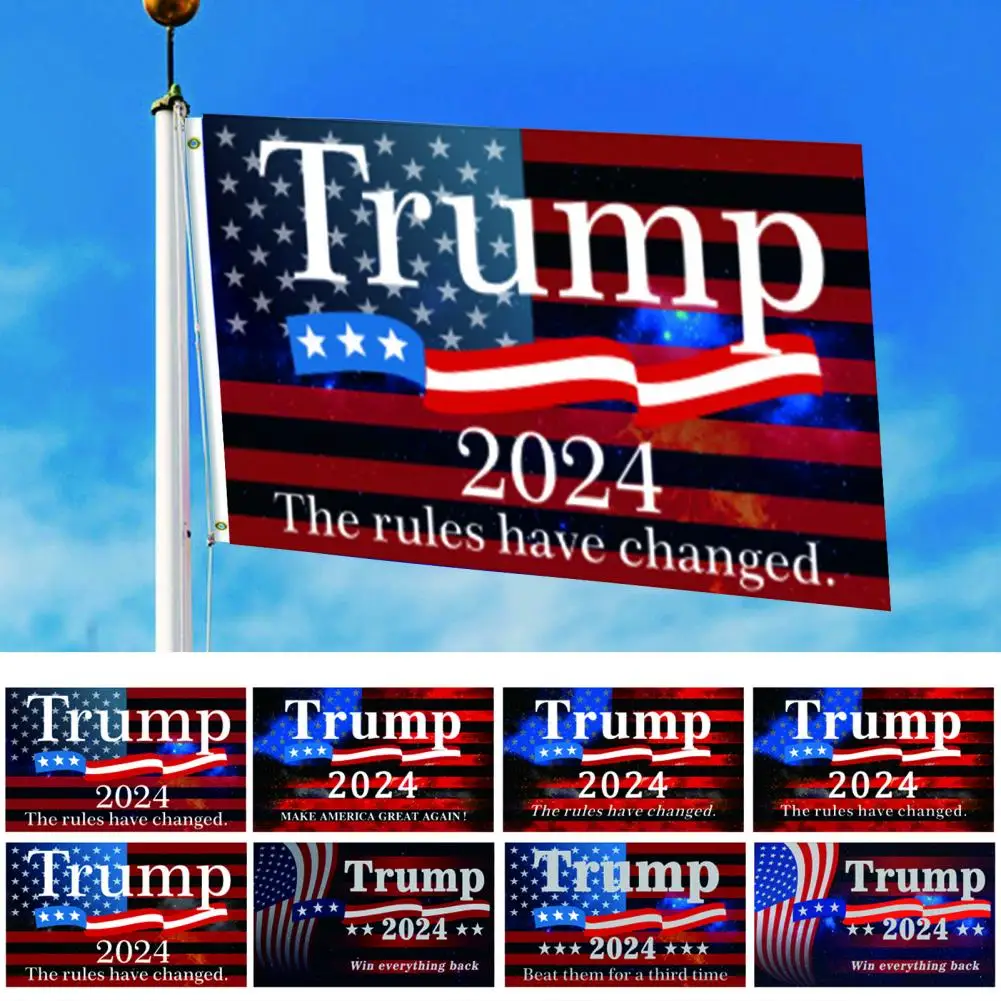 2024 Flag 2024 Campaign Flag with Brass Grommets Election Usa President Win Everything Back Flag Durable Campaign