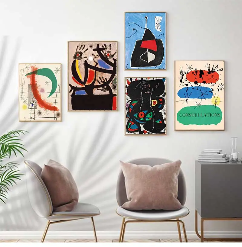 Classic Abstract Wall Art Vintage André Breton Phenomenal Levels Painting HD Canvas Poster Prints Living Room Bedroom Home Decor