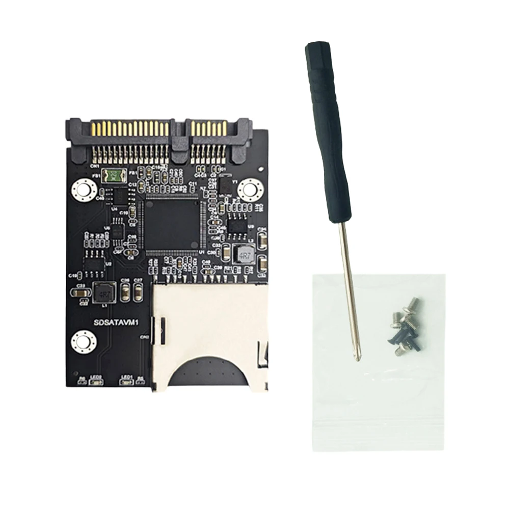 Convertisseur adaptateur de carte SDD SD vers SATA avec boîtier adaptateur SSD pour accessoires SATA SSD 2,5 pouces