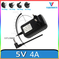 British Regulation 5V 4A Power Adapter 5V 4000MA Universal Regulated Power Cord DC 3.5*1.35MM