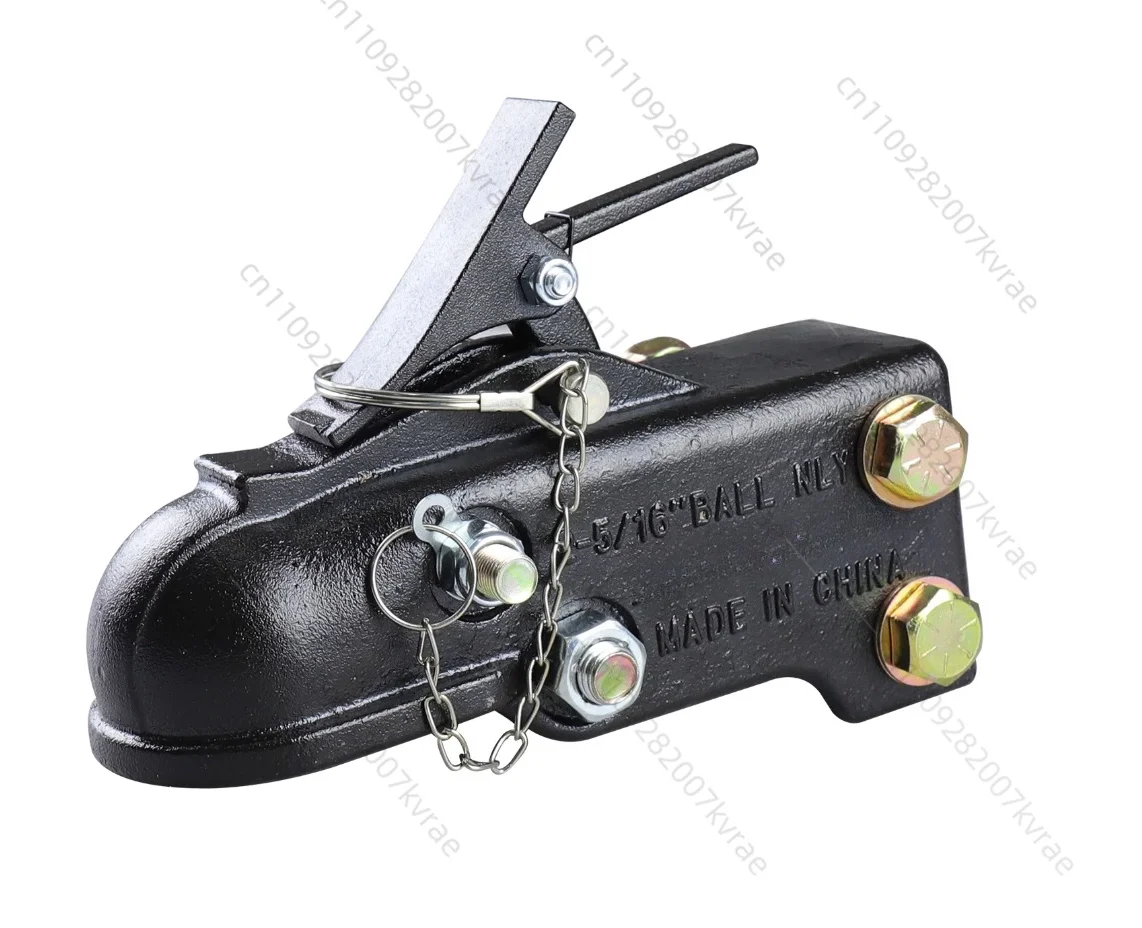 Heavy Duty 2-5/16 Black Steel Ball Hook Ball Coupler with Pin Lock for towing station wagons and trailers