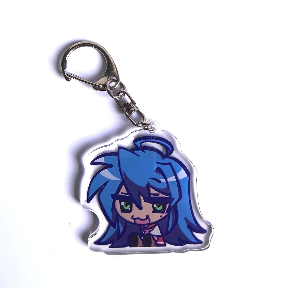 Video Game Ame Chan Keychains for Women Accessories Needy Streamer Emoji Cat Overload Girl Overdose Keyring Fans Friends Gifts