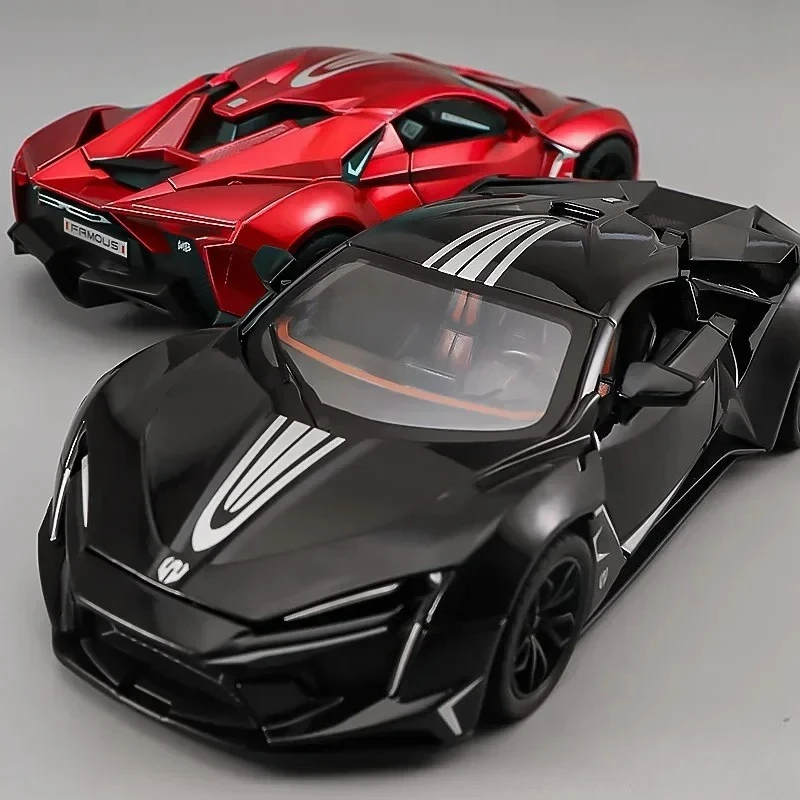 

Масштабная модель суперкара 1:24 из сплава с звуком и светом, коллекционная игрушка-украшение, литая модель автомобиля из сплава, коллекционный подарок