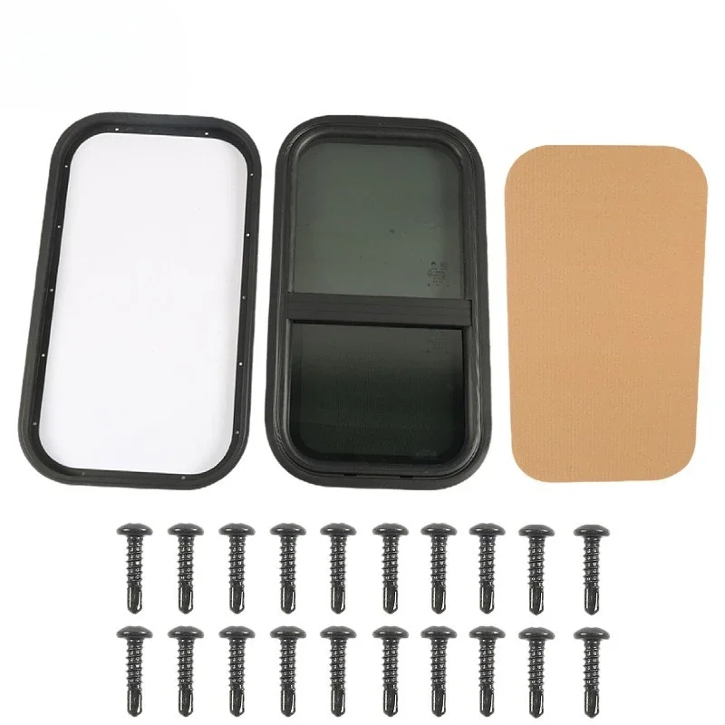 RV windows camping car windows with mesh pushed out RV modification supplies