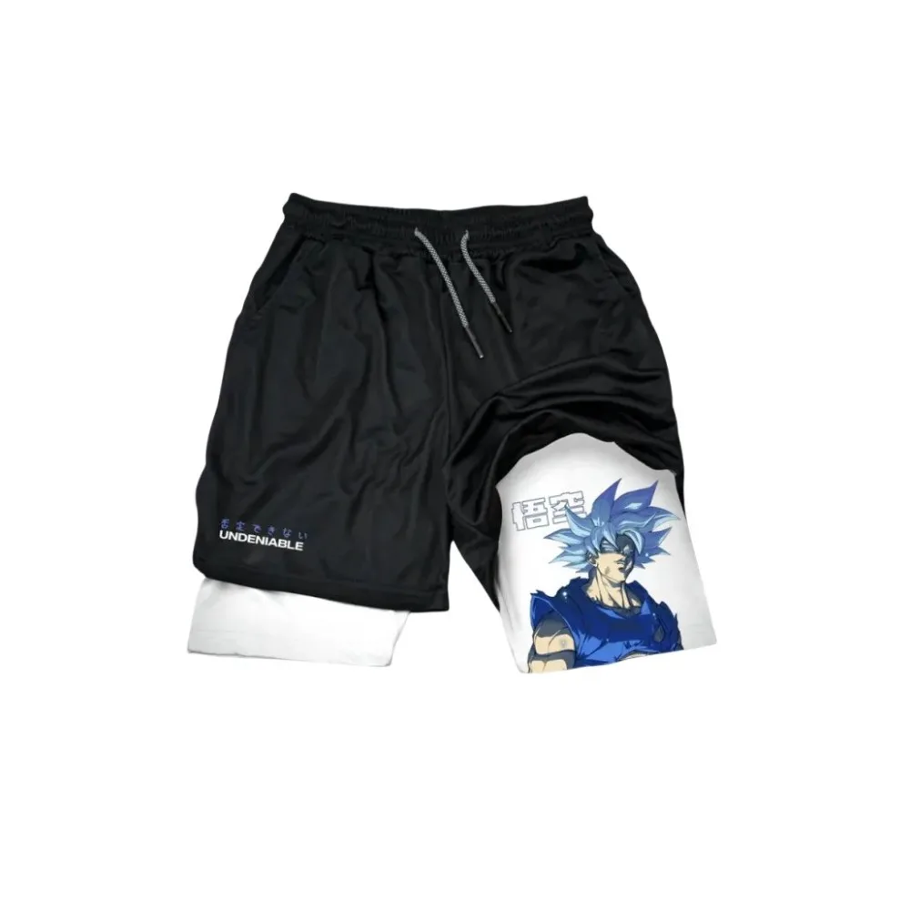 

Dragon Ball Japanese Anime Printed Fake Two Summer Shorts Fashionable Sports and Leisure High Quality Men's and Women's Shorts