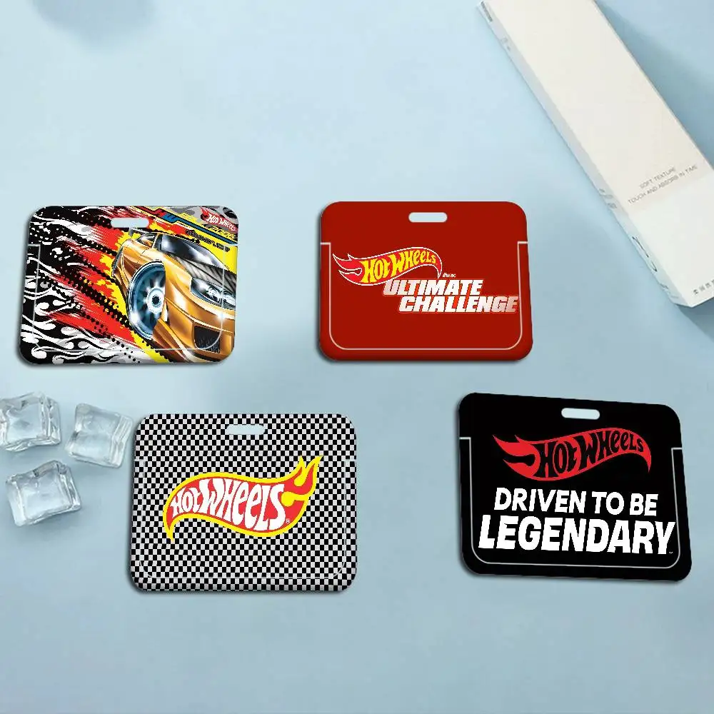 Porta credenciales H-Hot W-Wheels, porta tarjetas, porta tarjetas de identificación para estudiantes, correas para el cuello para regalo
