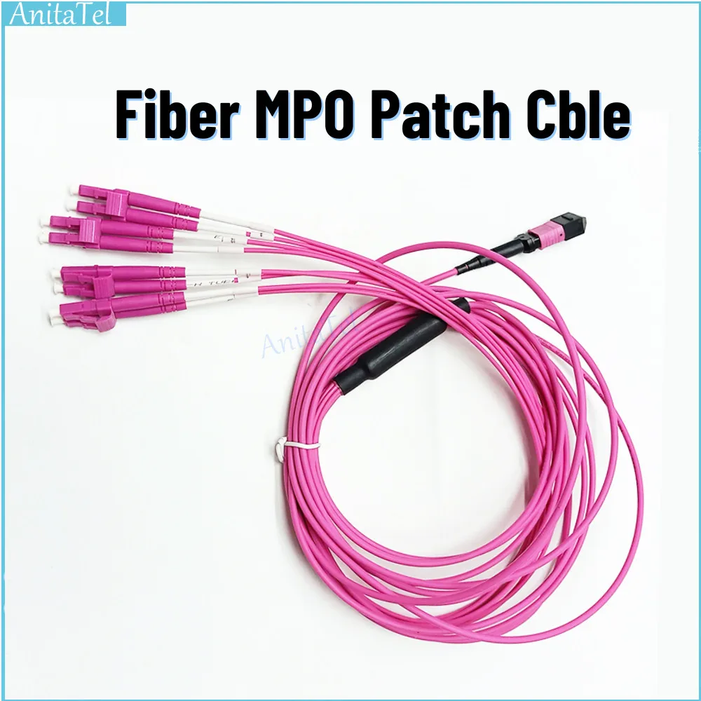 

2Pcs 8 Fibers MPO/UPC Fanout Duplex LC/UPC, OM4 Elite Low Loss Male, Female, 2.0Mm Cable, MPO Assembly