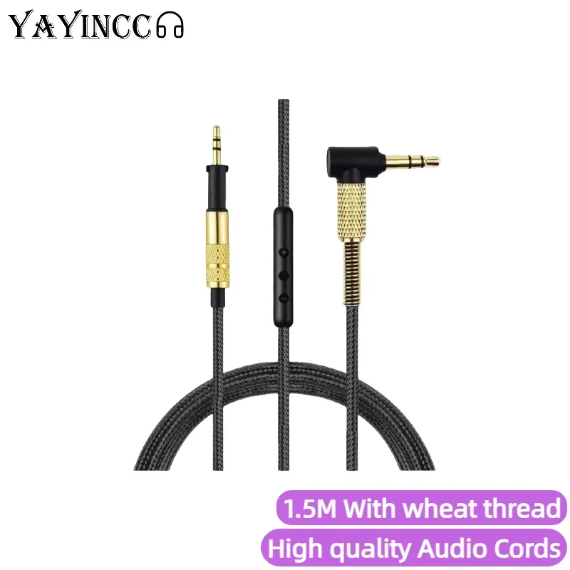 

YAYINCC Replacement 3.5MM to 2.5MM PLUG Braided Aux Cable Extension Cord Wire For For AKG K452 K480 Q460 Headphones 12.03