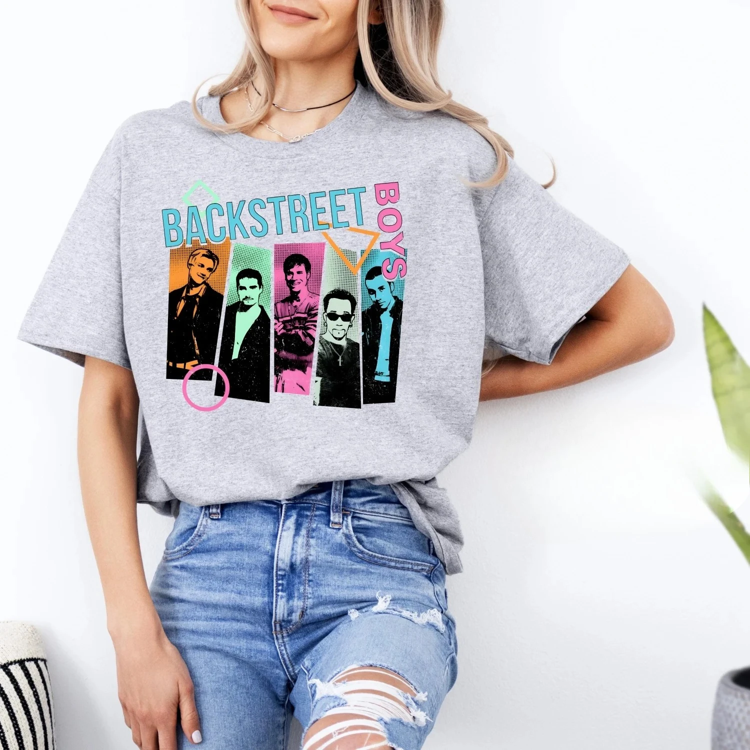 Popmuziek brengt herinneringen terug op straat Mannen Vrouwen Jongens Meisjes 7 T-shirt, Backstreet Boy Band, BSB Rock Shirt, Vintage Pop Shirt