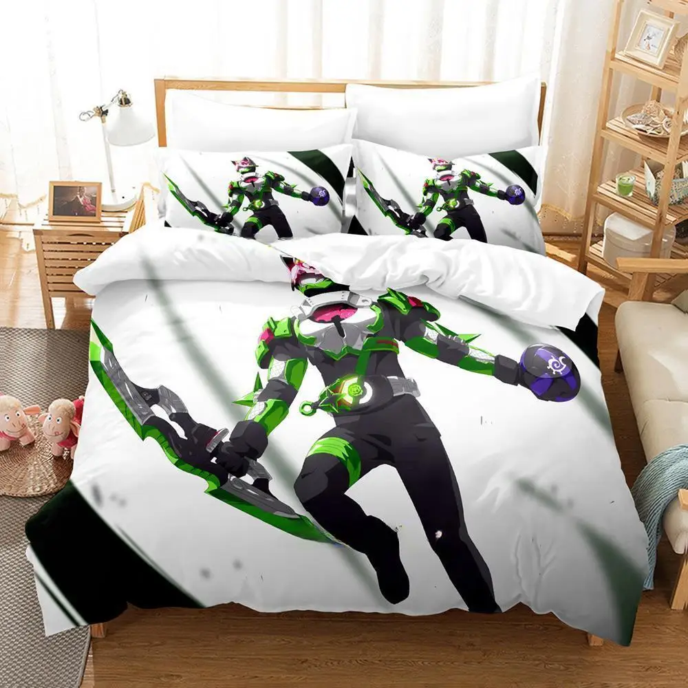 Kamen Rider Geats Bedding Set Single Twin Full Queen King Size Bed Set Adult Kid Bedroom Duvet Cover Sets 3D Anime Bed Sheet Set