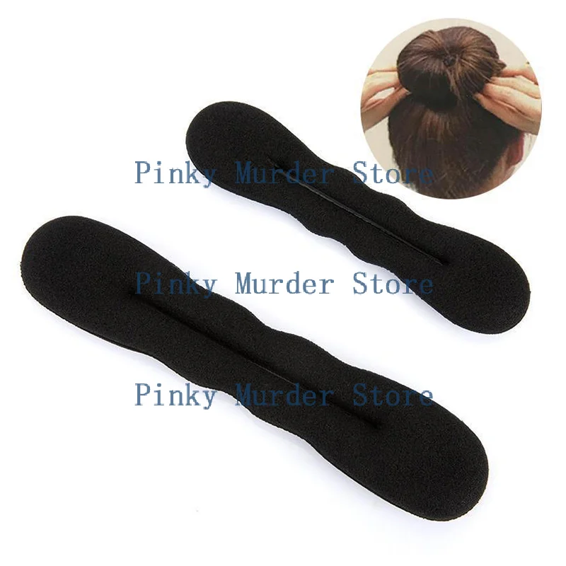 

(JYA2)Sponge Hair Styling Tools Curly Hair Maker Hair Scrunchies Headband Twist Donut Bun Curler Hairbands Hairstyle Tools