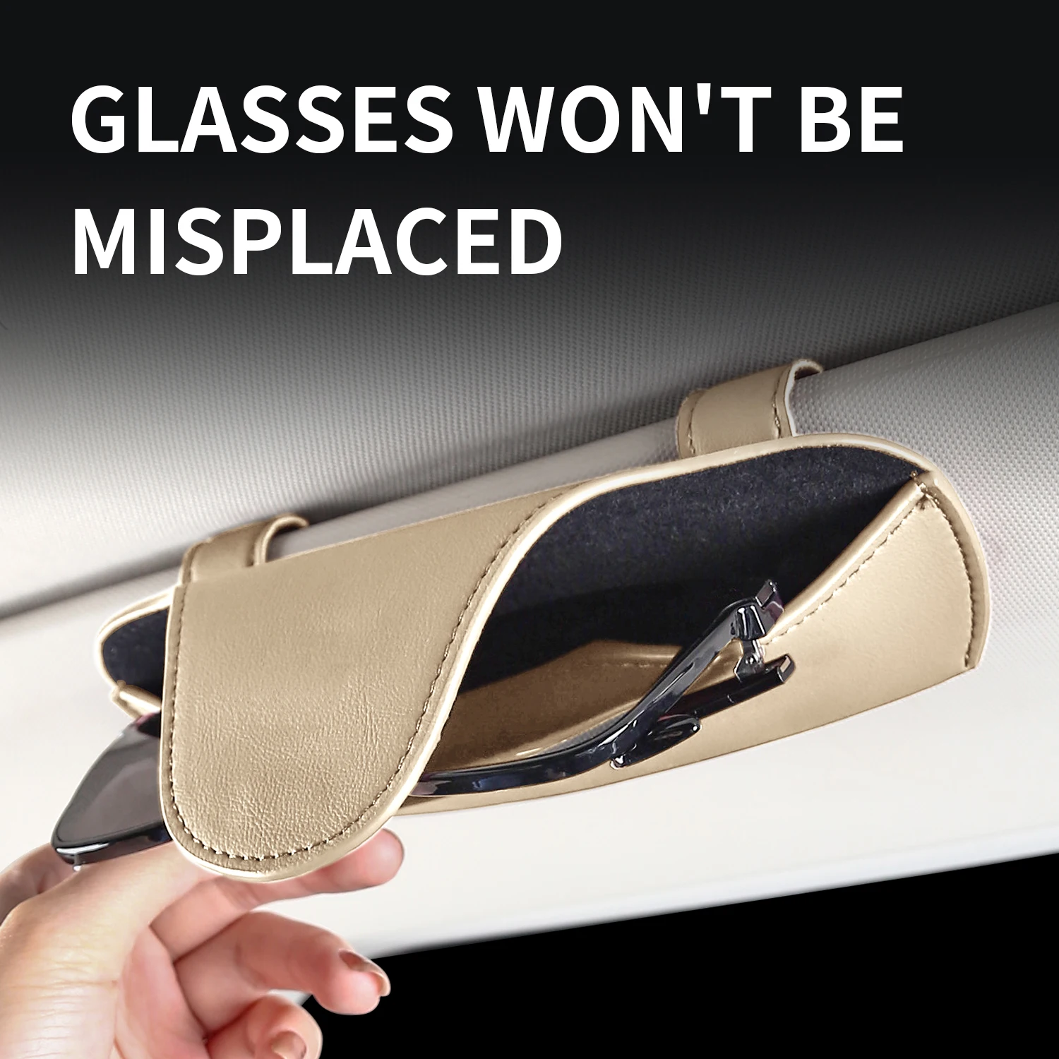 لتويوتا كورولا ليفين فرونت لاندر كورولا كروس فيوس يارس صندوق نظارات السيارة المحمولة حامل نظارات السيارة اكسسوارات السيارات #3