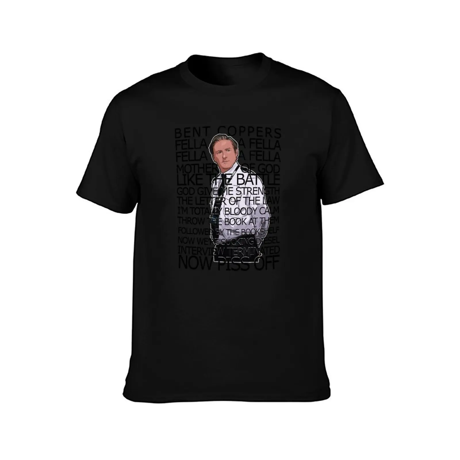 Ted Hastings T-Shirt Summer Casual Cotton Tee Oversized Streetwear Tops Vintage Graphic Print Loose Fit Short Sleeve