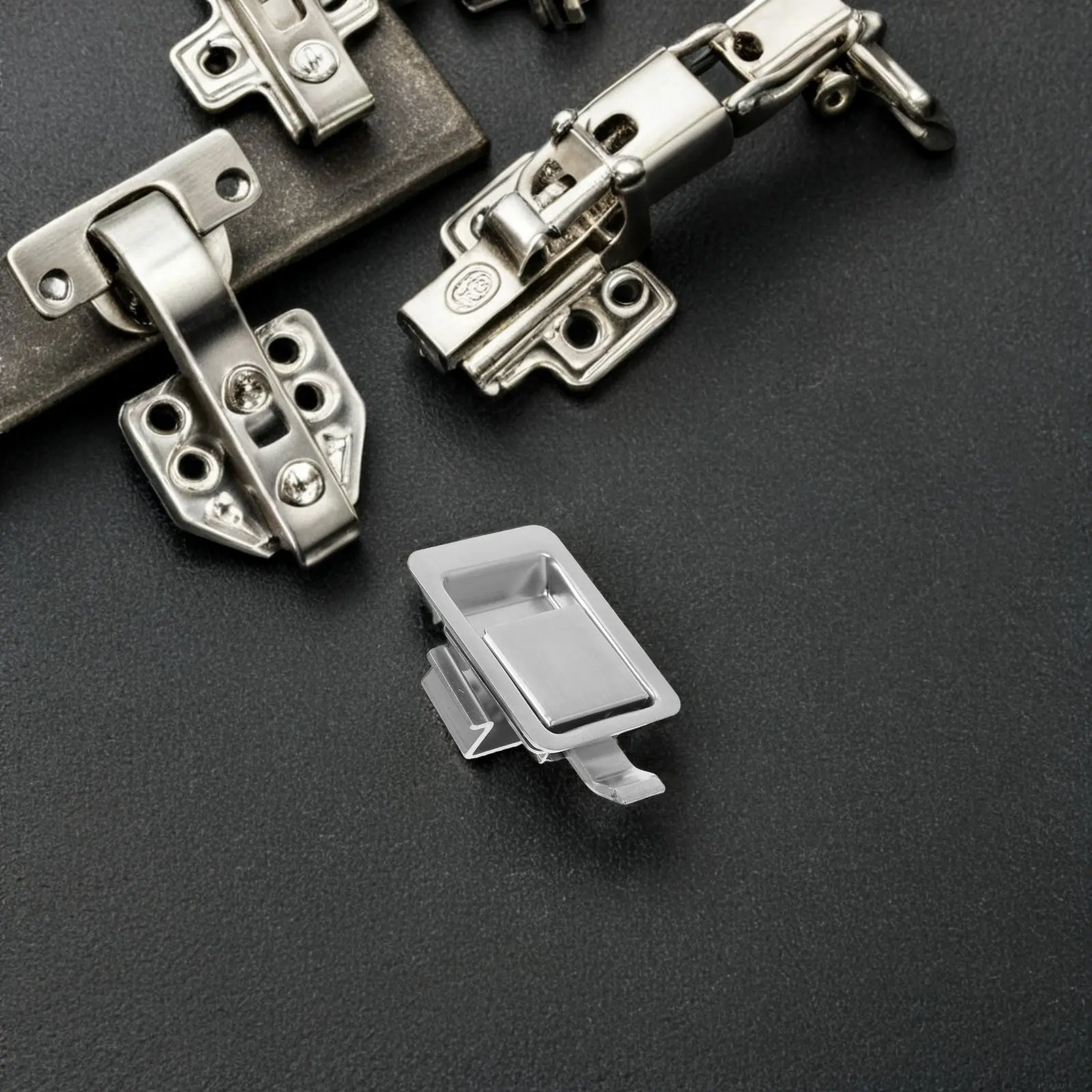 Stainless Steel Cabinet Latch Lock Fade Resistant Smooth Finish for Electrical Cabinets Freezer Doors Trailer Boxes Vehicle