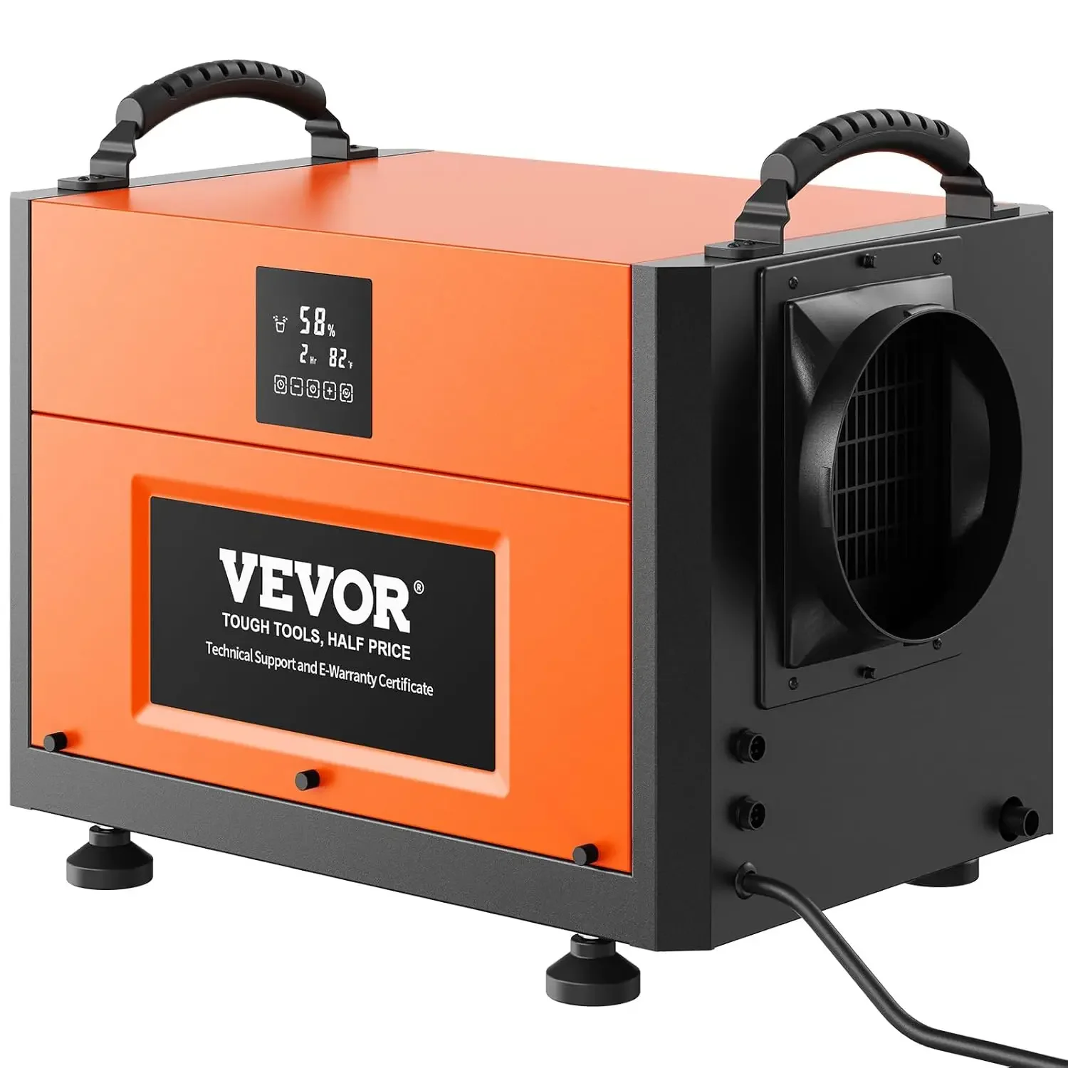 190 Pints Commercial Dehumidifier with Drain Hose for Crawl Spaces, Basements Warehouse & Job Sites, Large Capacity