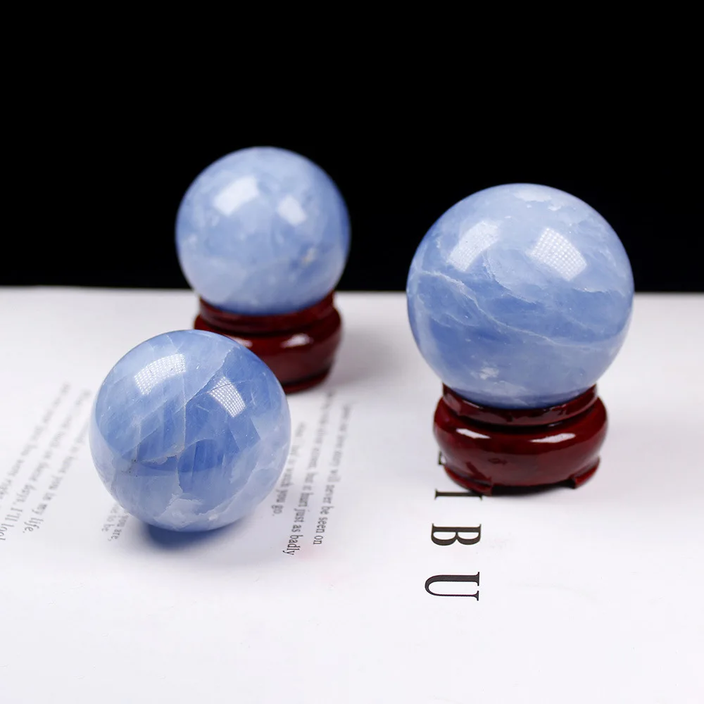 

1PC 6cm Natural Chocolate Calcite Ball Home Decor Healing Crystal Jewelry Ornaments Meditation Delicate Easter Christmas Gifts