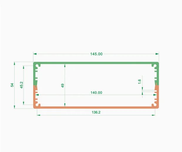 B1506 Custodia per amplificatore di potenza completamente in alluminio Telaio DAC Custodia PSU